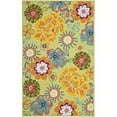 thumbnail image 1 of Country & Floral Kids Rug - Four Seasons Polypropylene -Moss/Multi-Color:Moss/Multi,Design:Country & Floral Kids,Shape:Medium Rectangle,Size:7' 6''L x 5'W, 1 of 1