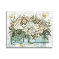 Country Floral Planter Arrangement Botanical & Floral Graphic Art Gallery Wrapped Canvas Print Wall Art