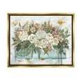 thumbnail image 1 of Country Floral Planter Arrangement Botanical & Floral Graphic Art Metallic Gold Framed Art Print Wall Art, 1 of 6
