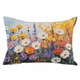 thumbnail image 1 of Country Flowers Throw Pillow Cover 20 x 26 Inch Decorative Pillow Cover Pastoral Farmhouse Botanical Floral Lumbar Pillowcase Seasonal Rectangle Cushion Case for Couch Sofa Bed Living Room, 1 of 7