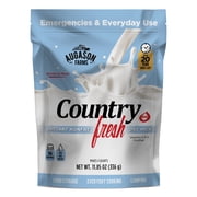 Augason Farms Country Fresh Instant Nonfat Dry Milk Resealable Pouch, Emergency Food Supply, Everyday Meals, 16 Servings