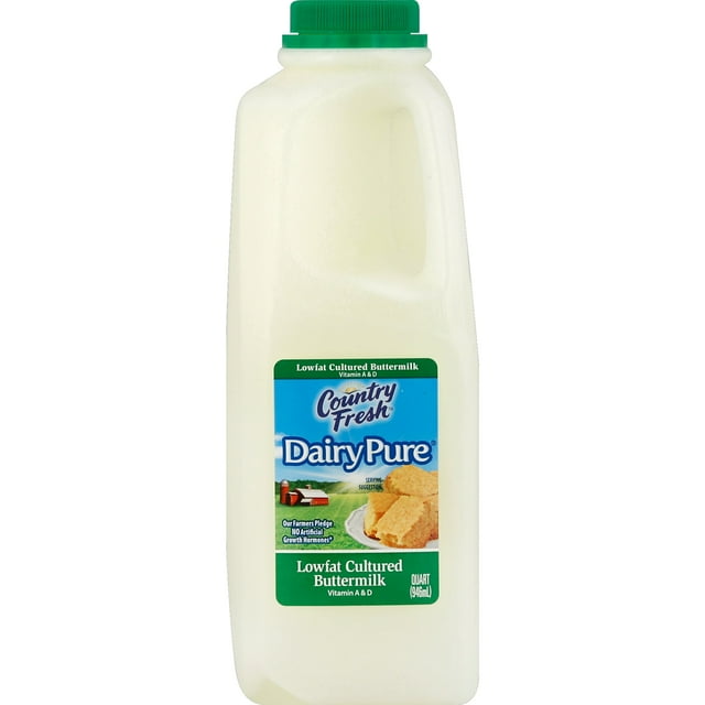 Country Fresh Lowfat Cultured Buttermilk, Quart 1 Container