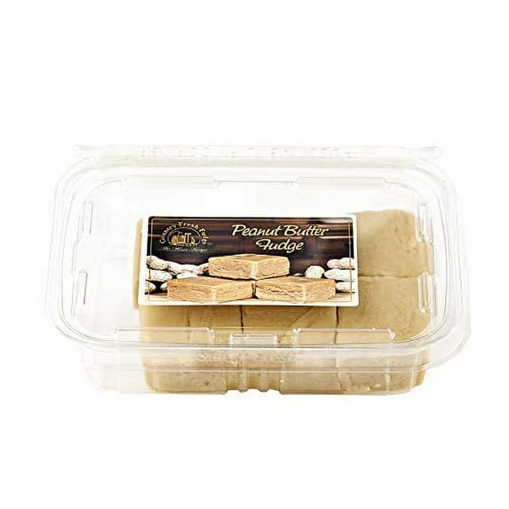 Country Fresh Rich & Creamy Fudge: Choice of Chocolate, Vanilla, Peanut Butter or Maple- Two 12 oz. Trays (Peanut Butter)