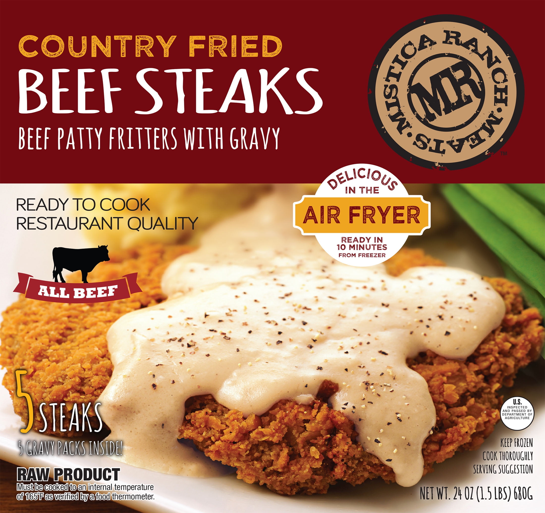 Country Fried Beef Steak Patties with Gravy