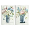 thumbnail image 1 of Country Garden Bouquets Rain Boots Botanical & Floral Graphic Art Unframed Art Print Wall Art, Set of 2, 1 of 7