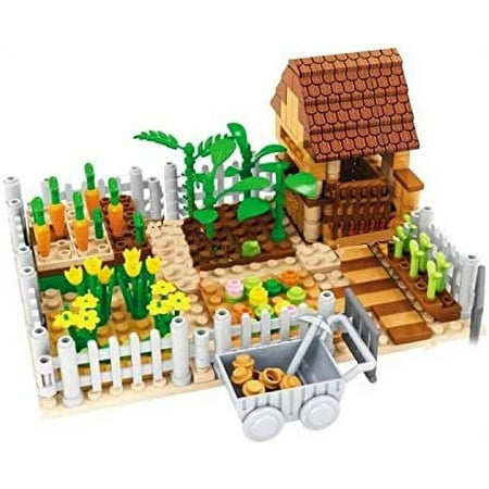 General Jim’s Toys & Bricks Country Garden Building Blocks Set, Rural Diorama Model