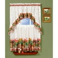 thumbnail image 1 of Country Garden Kitchen Curtain Tier & Swag Set - 24 in. Long, 1 of 1