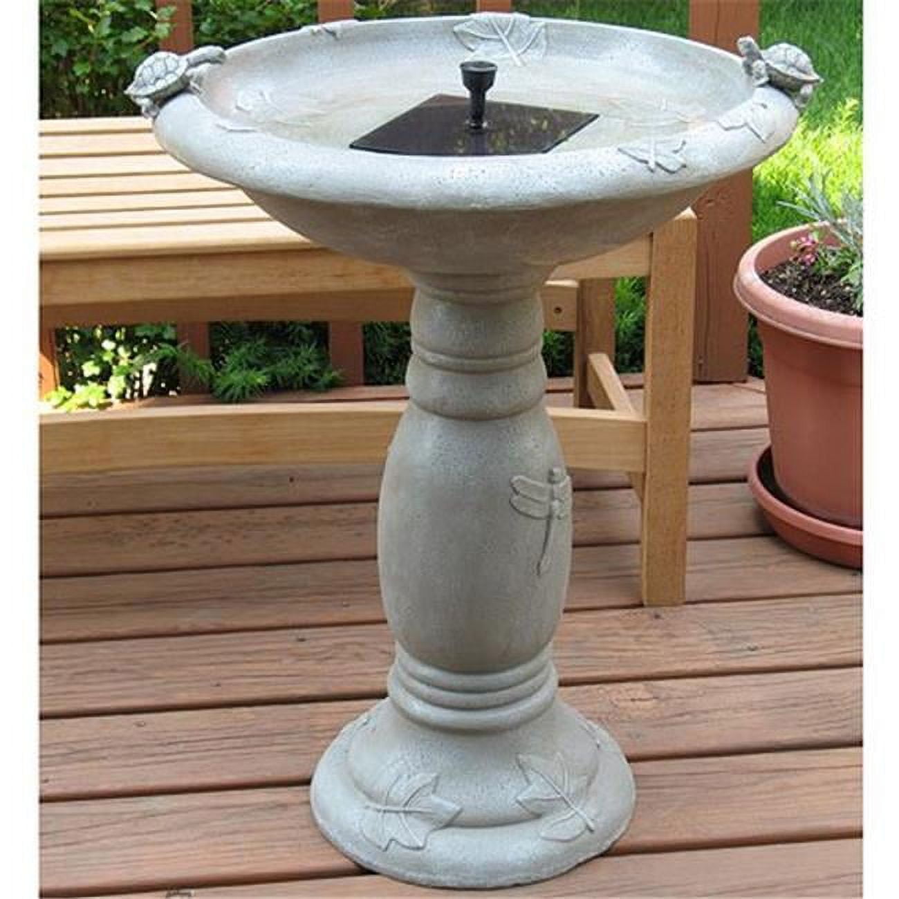 Country Gardens Solar Birdbath