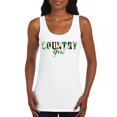 thumbnail image 1 of Country Girl Camo Women's Tank Top Small Town Cowgirl Farm Life Military, 1 of 7