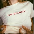 thumbnail image 1 of Country Girl Cool it cowboy shirt, cowgirl graphic western Tee, western coastal cowgirl Shirt TH280539, 1 of 5