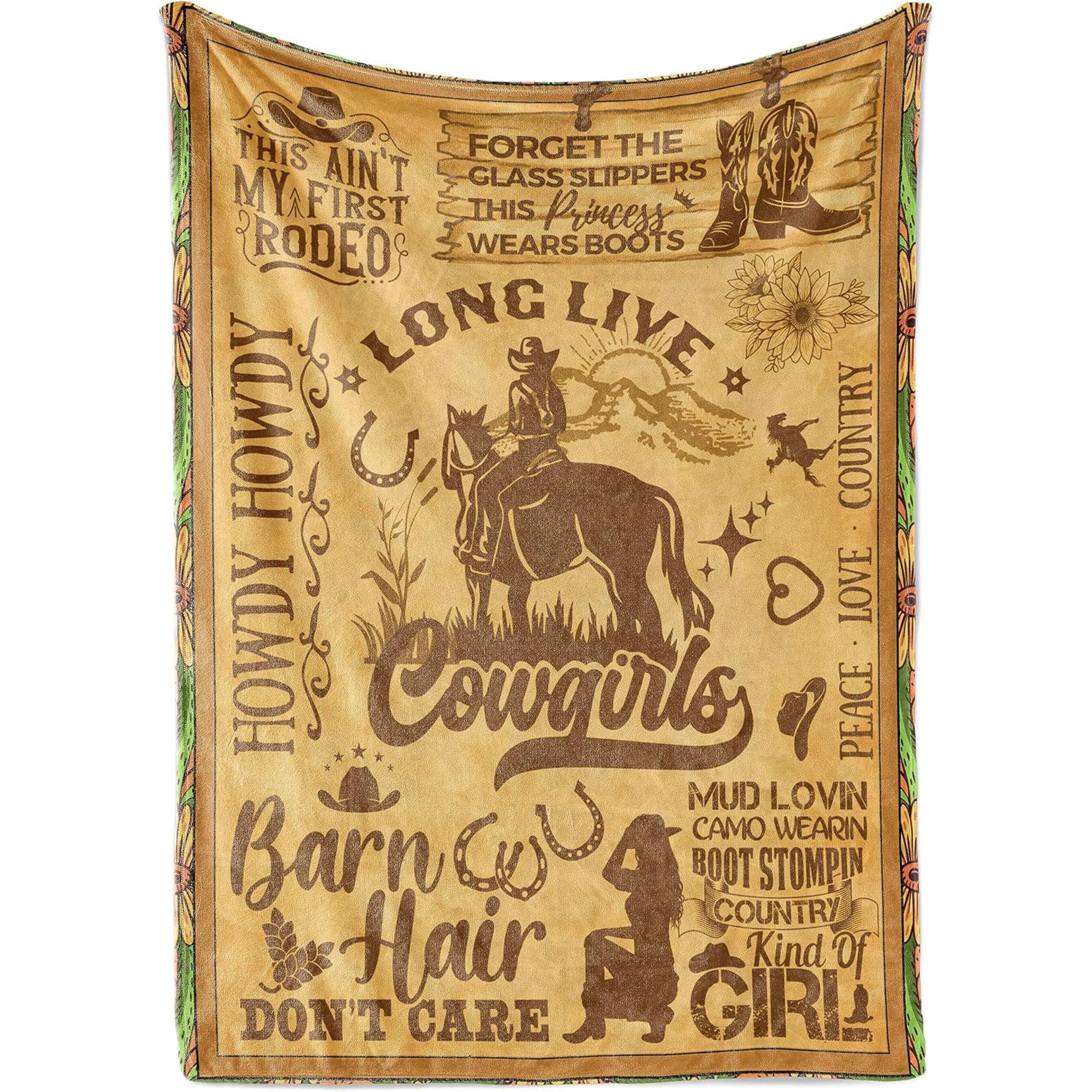 Country Girl Gifts, Bed Flannel Plush Throw Blankets (), Cowgirl Gifts — free download