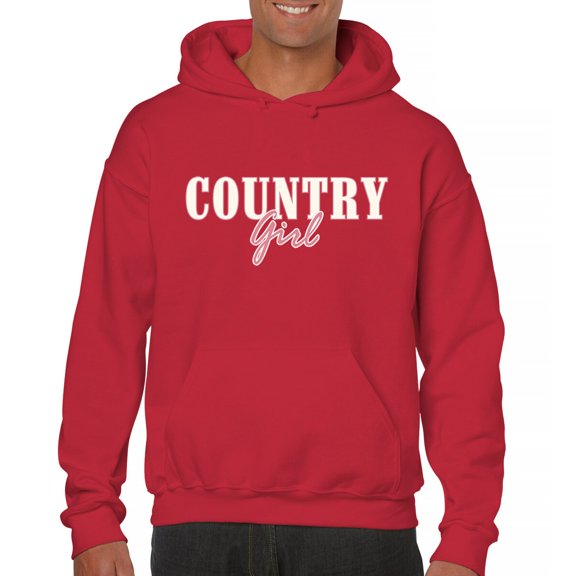Country Girl Logo Sweatshirt Western Rodeo Style Southern Pride Cowgirl Rustic Feminine Farm Life Ranch Hoodie