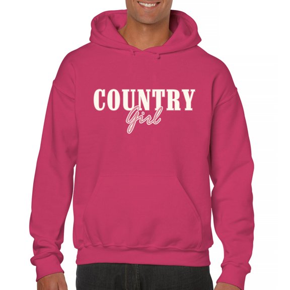 Country Girl Logo Sweatshirt Western Rodeo Style Southern Pride Cowgirl Rustic Feminine Farm Life Ranch Hoodie