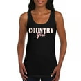 thumbnail image 1 of Country Girl Logo Women's Tank Top Western Rodeo Style Southern Pride Cowgirl Rustic Feminine Farm Life Ranch, 1 of 7