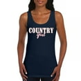 thumbnail image 1 of Country Girl Logo Women's Tank Top Western Rodeo Style Southern Pride Cowgirl Rustic Feminine Farm Life Ranch, 1 of 7
