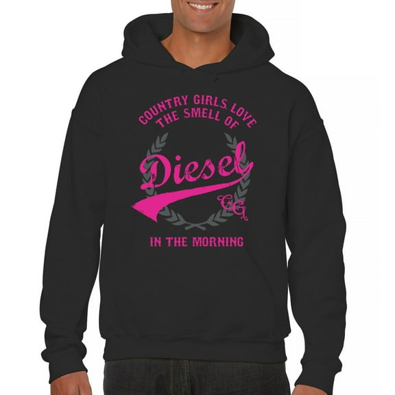 Country Girl Love Smell Of Diesel Sweatshirt Pink Truck Fuel Southern Cowgirl Western Rodeo Pride Life Gift Hoodie
