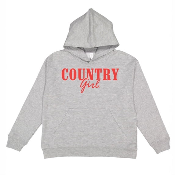 Country Girl Puff Print - Youth Graphic Hoodie