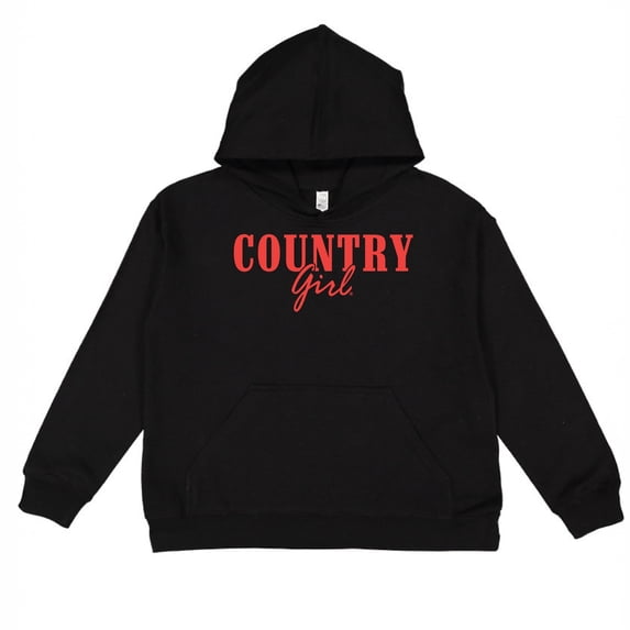 Country Girl Puff Print - Youth Graphic Hoodie
