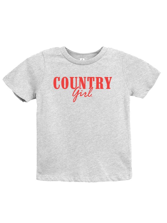 Country Girl Puff Print - Youth Short Sleeve Graphic T-Shirt