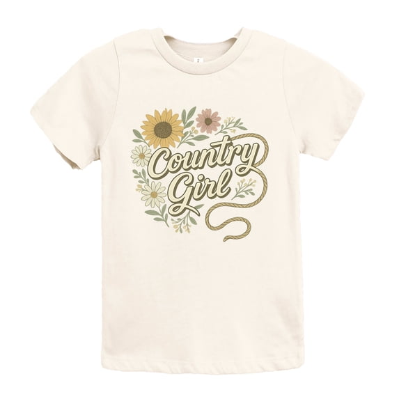 Country Girl Rope Watercolor - Youth Short Sleeve Graphic T-Shirt