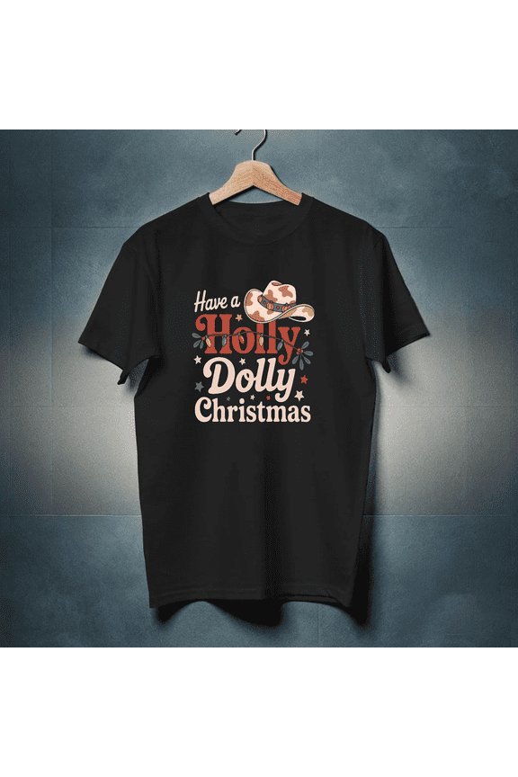 Country Glow Holly Dolly Country Holiday Southern Charm Festive Unisex T-Shirt up to size 5XL