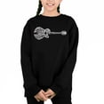 thumbnail image 1 of Country Guitar - Girl's Word Art Crewneck Sweatshirt, 1 of 3