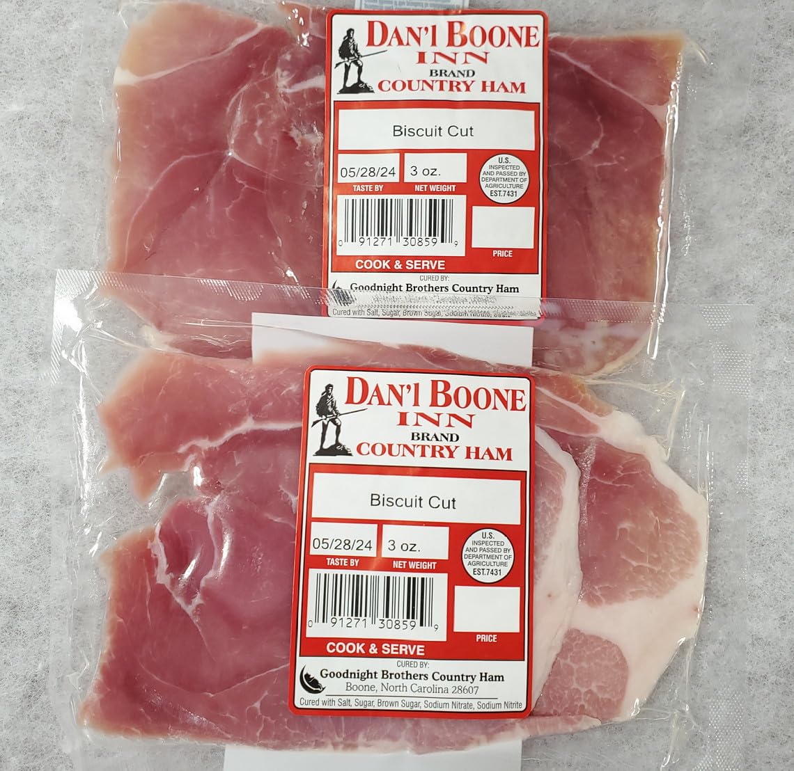 Country Ham Biscuit Cut 23oz Packs