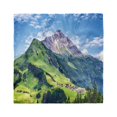 thumbnail image 1 of Country Head Scarf, Spring Scene Mountain, Head Wrap, 3 Sizes, by Ambesonne, 1 of 2