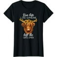 thumbnail image 1 of Country Heifer Highland Cow With Sunflowers Farm Farmer Girl T-Shirt, 1 of 3