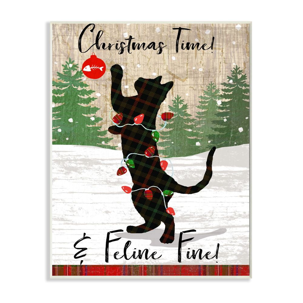 Country Holiday Christmas Clime Phrases 10 in x 15 in Framed Painting Art Prints, by Stupell Home Décor