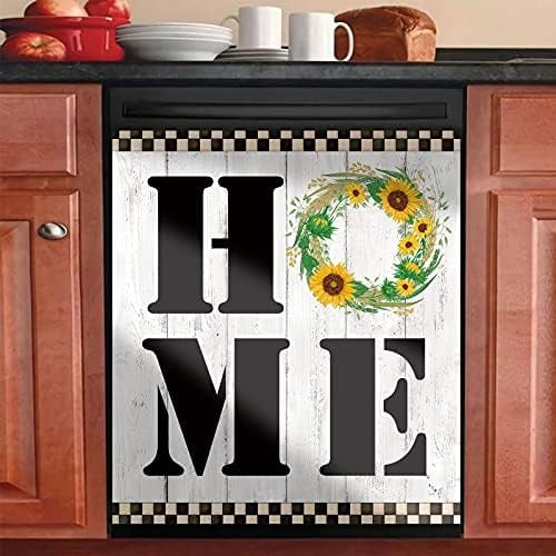 Country Home Sign Dishwasher Door Cover Sheet Dishwasher Covers Decorative Kitchen