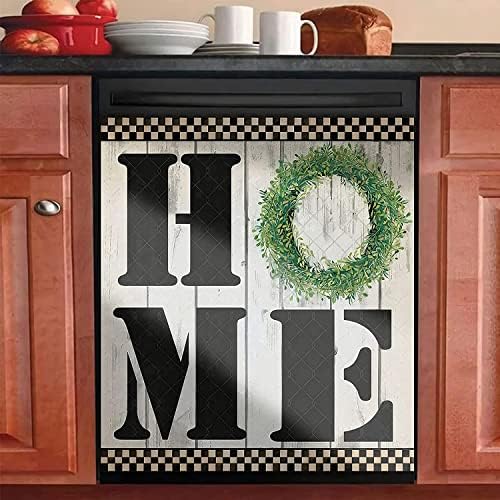 Country Home Sign Dishwasher Door Cover Sheet Dishwasher Covers Decorative Kitchen