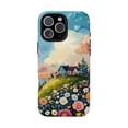 thumbnail image 1 of Country Home Summer Wildflowers Rustic Scenic Artistic Illustration Phone Case for iPhone 11 12 13 14 15 16 17 Pro Max, 1 of 2