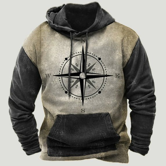 Country Hoodies for Men Western,Mens Hoodies Pullover Lightweight Western Aztec Ethnic Hooded Sweatshrits Casual Slim Ethnic Print Graphic Hoodie