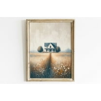 Country House Painting, Countryside Print, Rural Wall Art, Country Style Wal Art, Rustic Farmhouse Wall Decor, Country Style Art Wall Art, Modern Wall Decor, 8x12 UNFRAMED