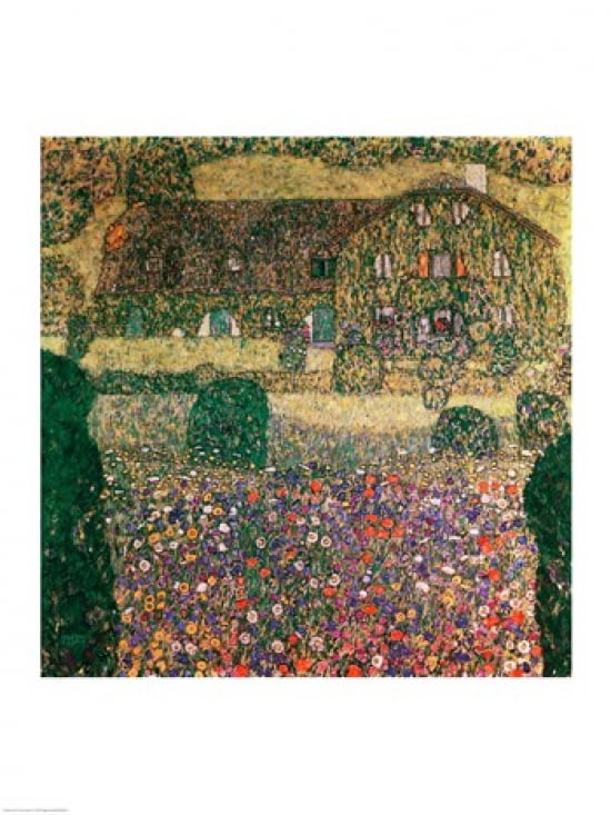 Country House by the Attersee c1914 Canvas Art - Gustav Klimt (18 x 24)