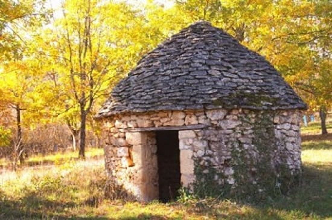 Country Hut of Stone (Borie) France Canvas Art - Per Karlsson DanitaDelimont (36 x 24)