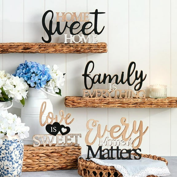 Country Inspiration Word Blocks - Home Sweet Home