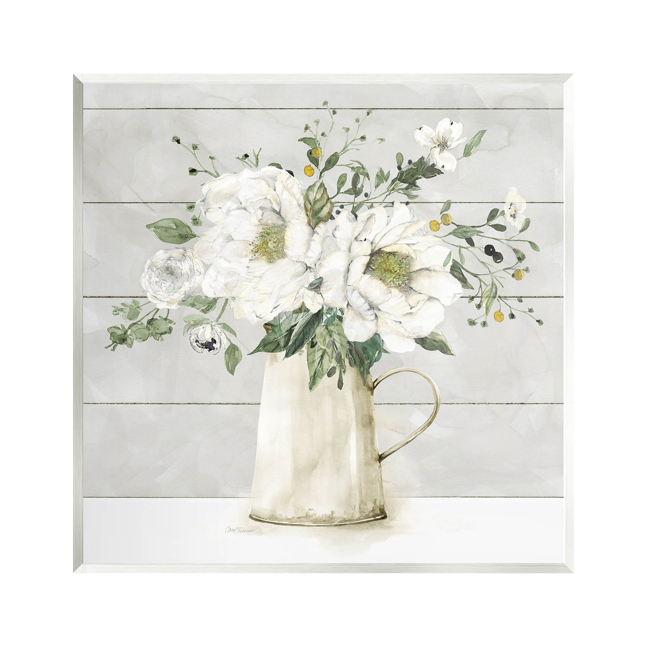 Country Jug Varied Flower Arrangement Botanical & Floral Graphic Art Unframed Art Print Wall Art