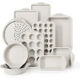 thumbnail image 1 of Country Kitchen Nonstick Stackable Bakeware Set - Durable, Easy Release Baking Set, Cream, 10 Pcs, 1 of 8