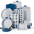thumbnail image 1 of Country Kitchen Nonstick Bakeware Set, 10-Piece Baking Pans and Sheets, Navy, 1 of 8
