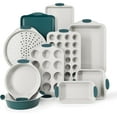 thumbnail image 1 of Country Kitchen Nonstick Stackable Bakeware Set - Durable, Easy Release Baking Set, Sage, 10 Pcs, 1 of 8