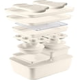 thumbnail image 1 of Country Kitchen Baking Set, 13-Piece Nonstick Stackable Design, Cream, 1 of 9