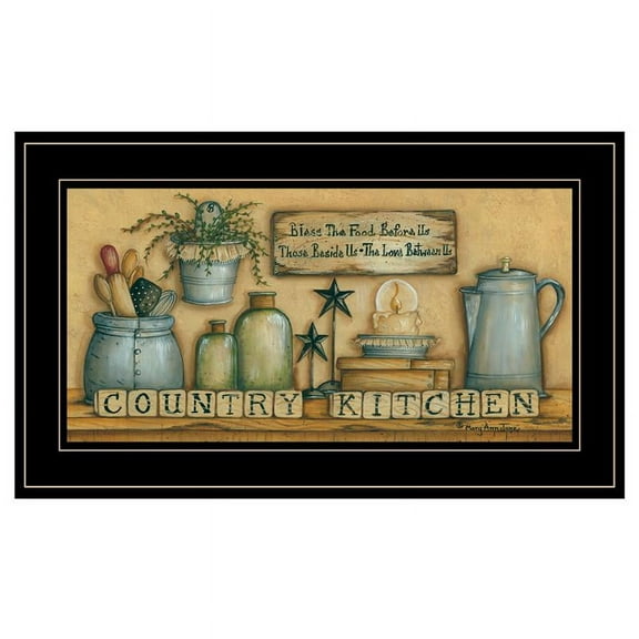 Country Kitchen By Mary Ann June Printed Wall Art Wood Multi-Color