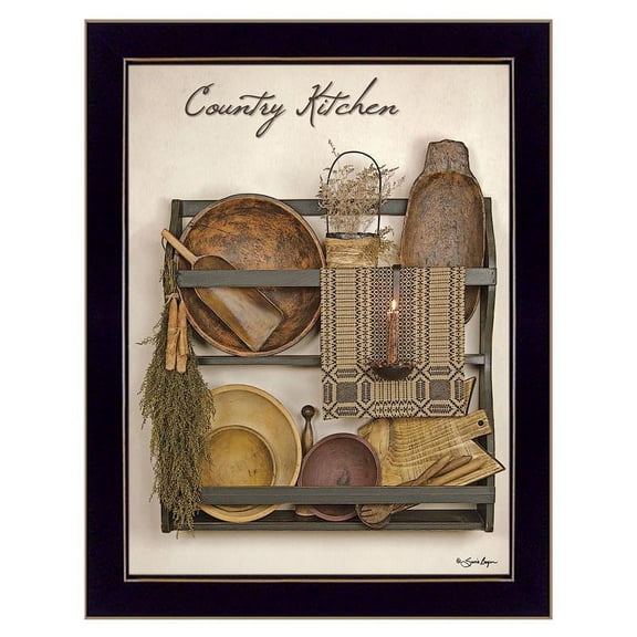 TrendyDecor4U Country Kitchen By Susie Boyer Framed Print BOY287D-712
