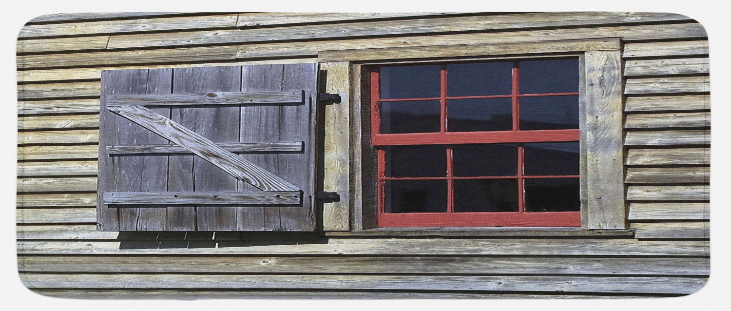 Shutter Mat Country Kitchen Mat, Original Wooden Window Shutters in Historical ...