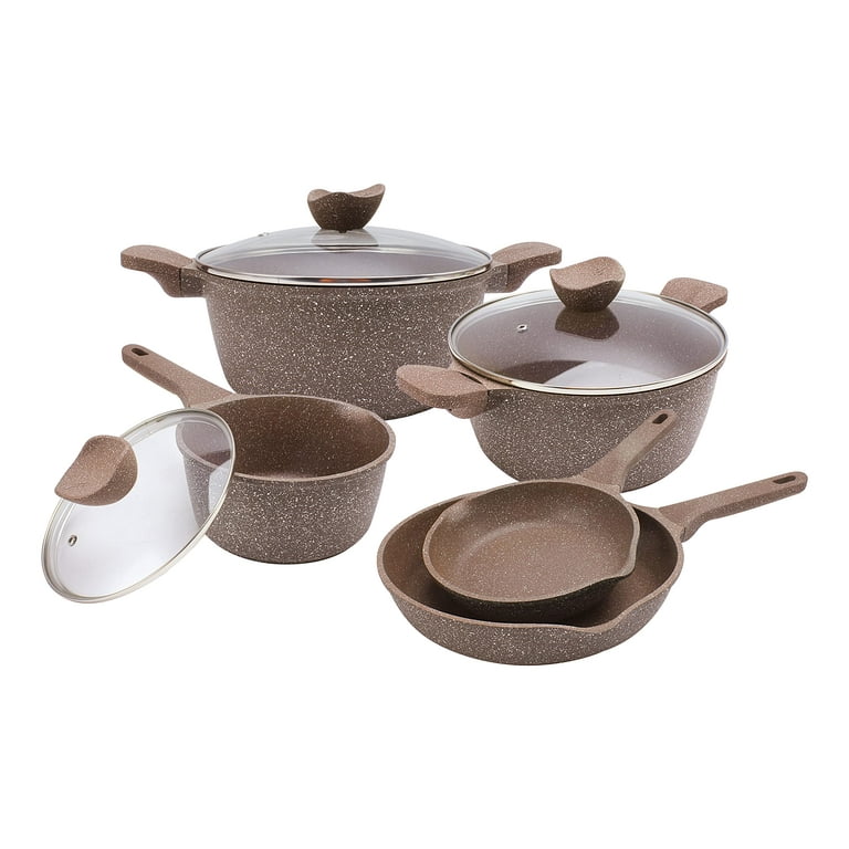 Pots and Pans Set Nonstick Kitchen Cookware Set, Cast Aluminum