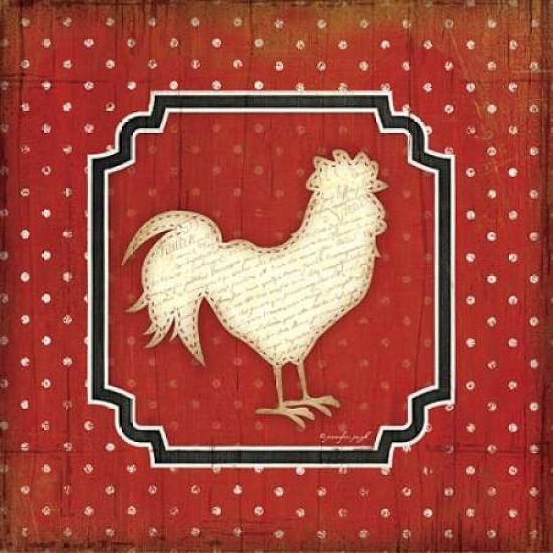 Country Kitchen Rooster I Canvas Art - Jennifer Pugh (24 x 24)