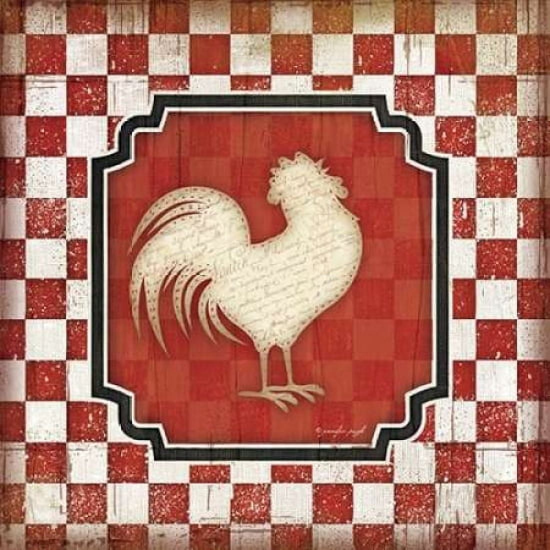 Country Kitchen Rooster IV Canvas Art - Jennifer Pugh (24 x 24)
