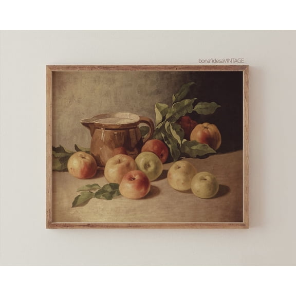 Country Kitchen Wall Art Vintage Apple Decor Living Room Bedroom Office